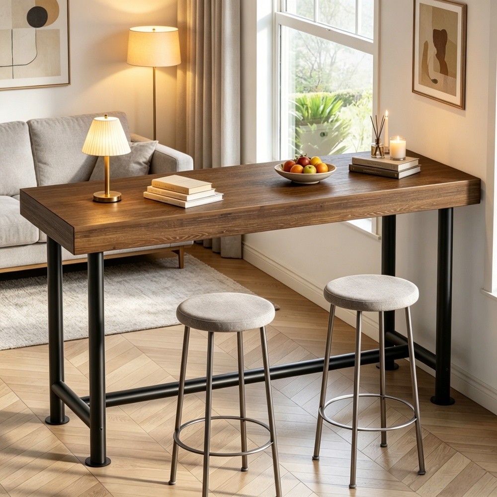 Narrow Bar Table Dining Table Bar Height Table High Top Table Bar Counter