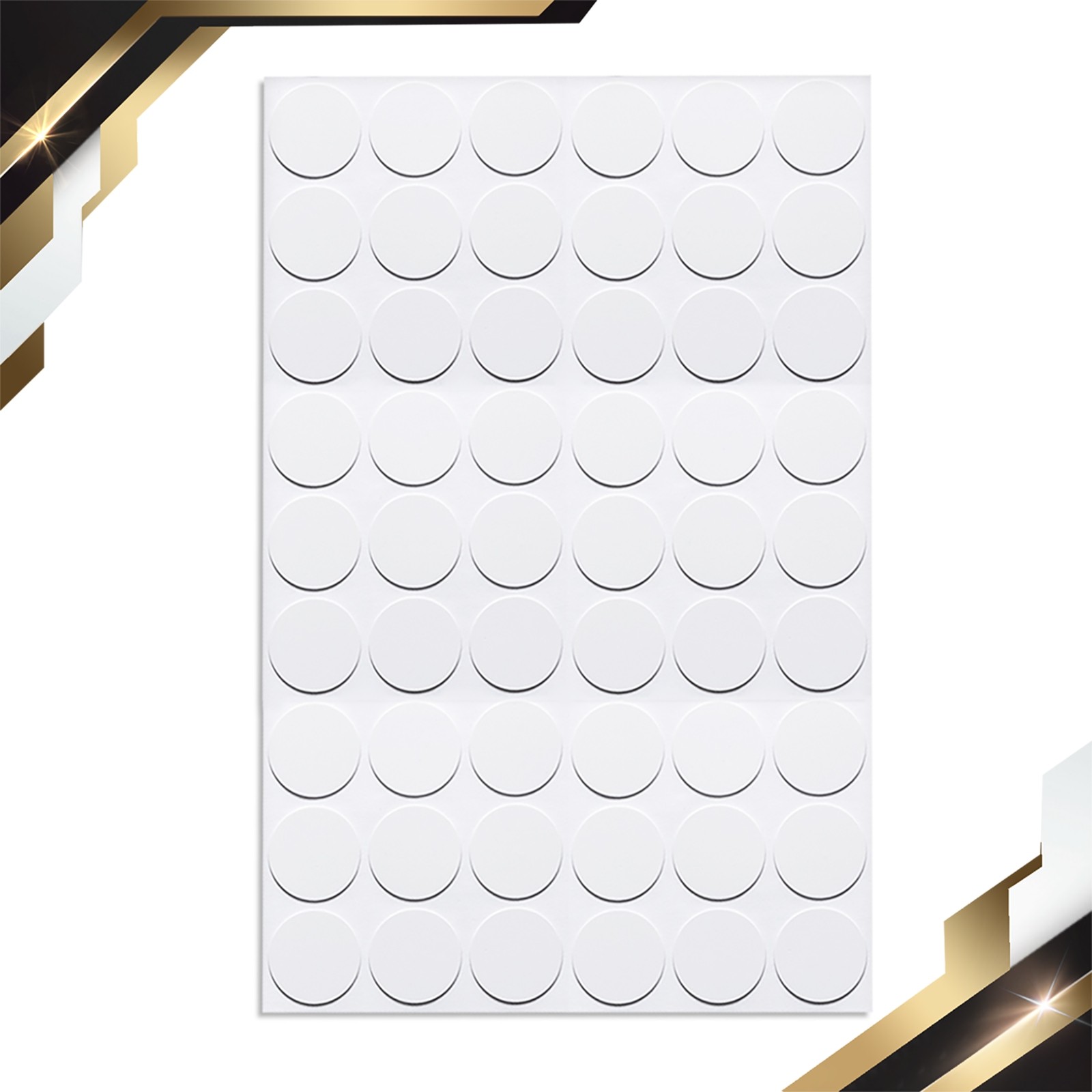 Screw Hole Covers Stickers Textured Plastic Self Adhesive Stickers 21mm 54pack