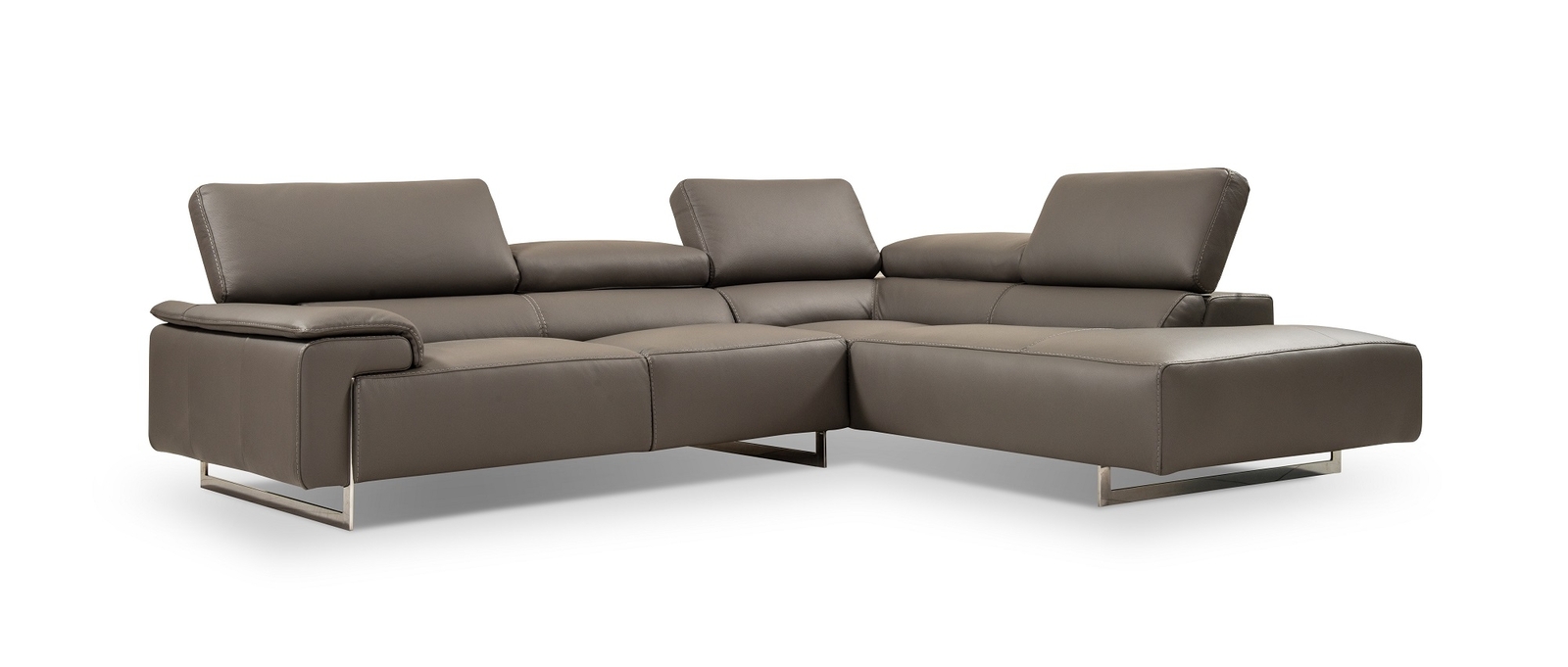 I794 Premium Leather Sectional Right Hand Facing Chaise