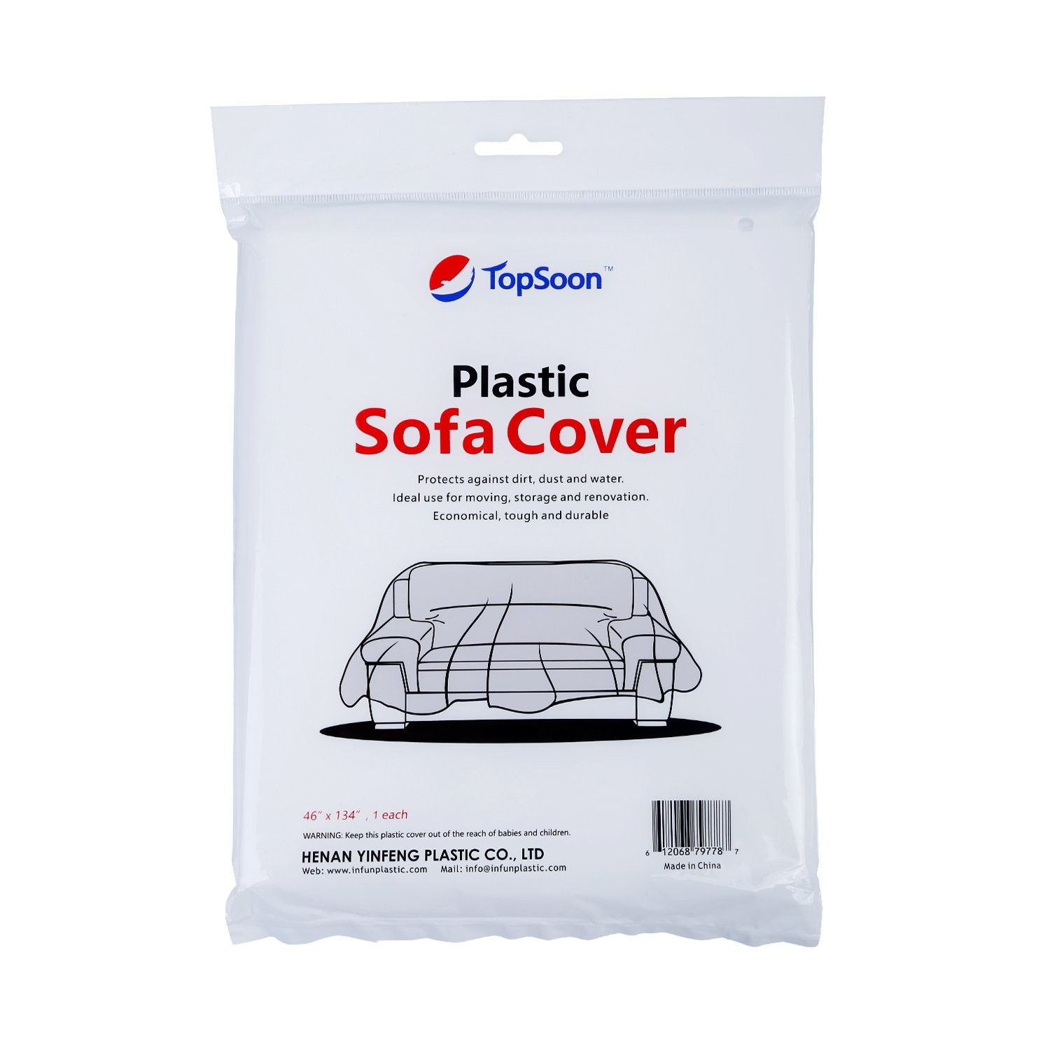 Plastic Sofa Bag Clear Couch Cover,Moving & Storage Sofa Bag, Dust-Proof Wate…