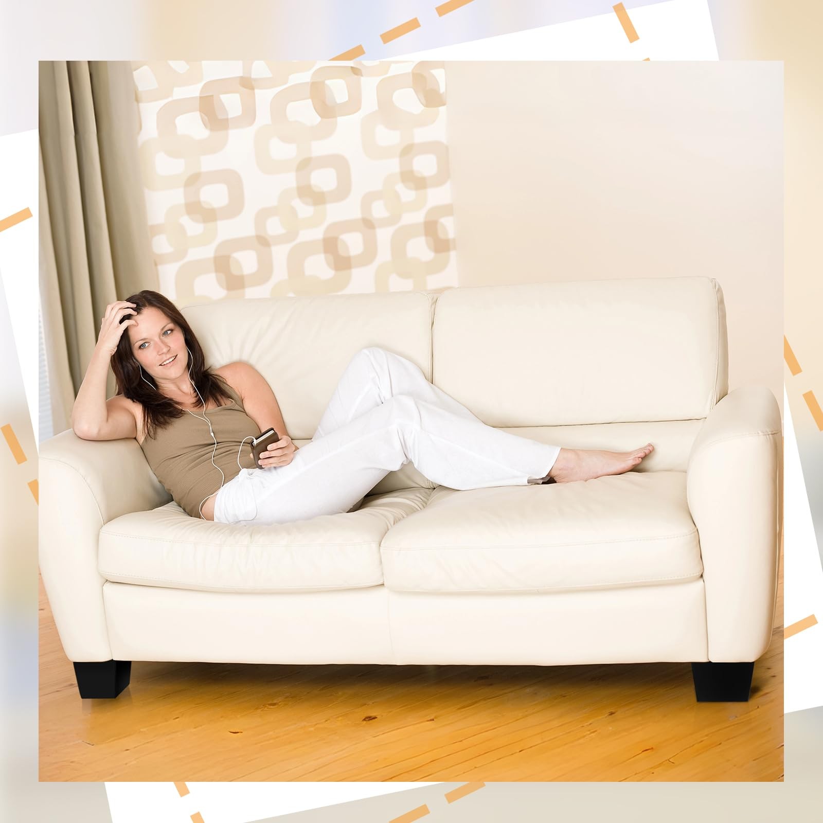 4 Pack Wooden Furniture Legs Chair Couch Feet Replacement 2.5 X 5 Inches Triangl