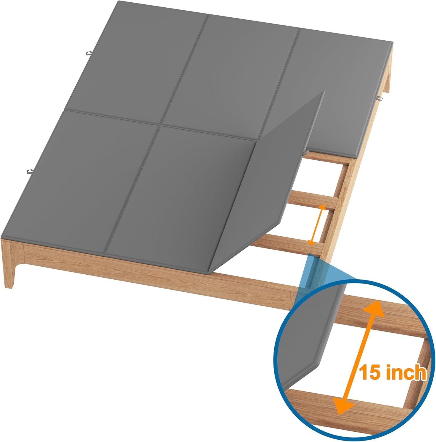 Metal-Frame-Bunkie-Board-Queen-Size (60″X80″) for Under-Mattress-Support – Heavy