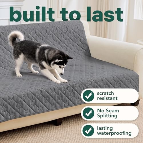 Waterproof Couch Cover for Dogs, Pee Proof Pet 70×30 inch (pack of 1) Grey
