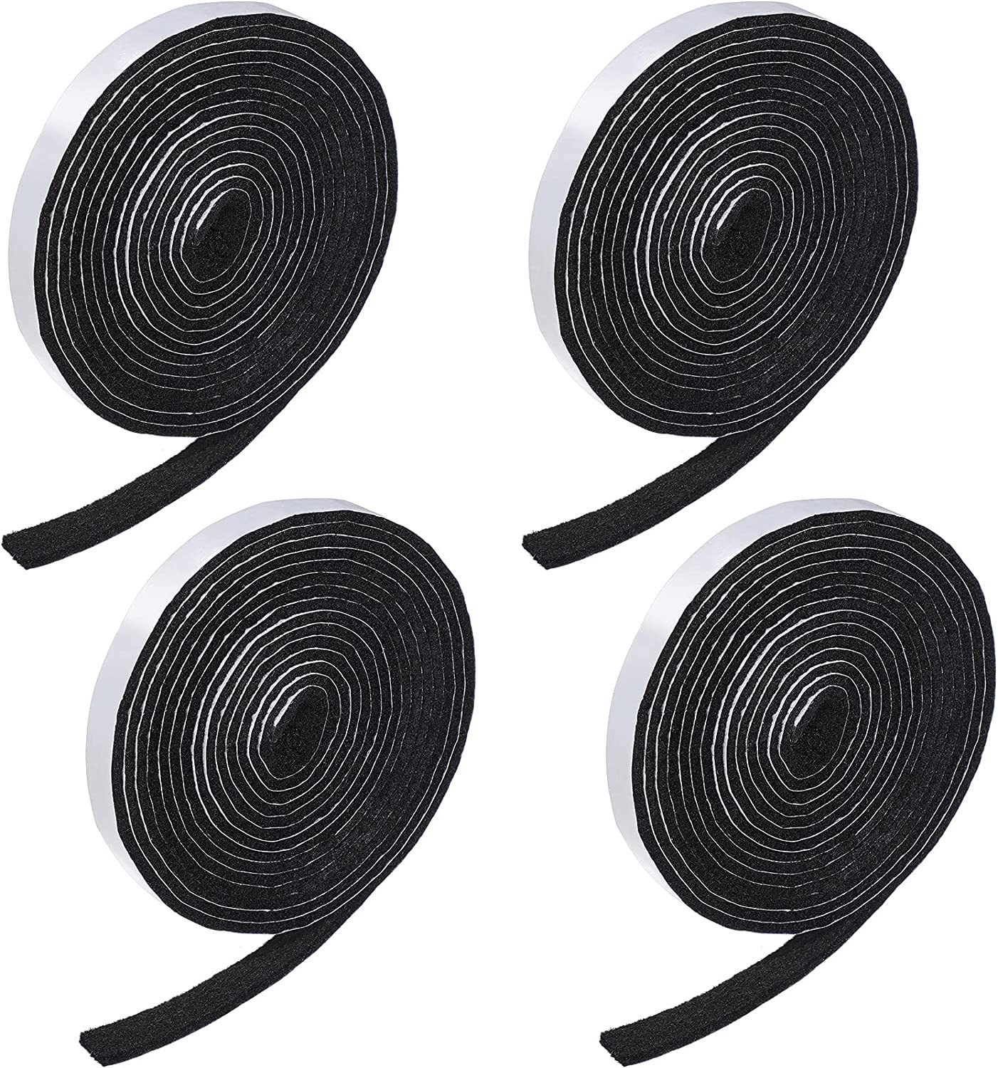 4 Rolls 120 Inch Felt Strip with Adhesive Backing Felt Tapes Furniture Strip Rol