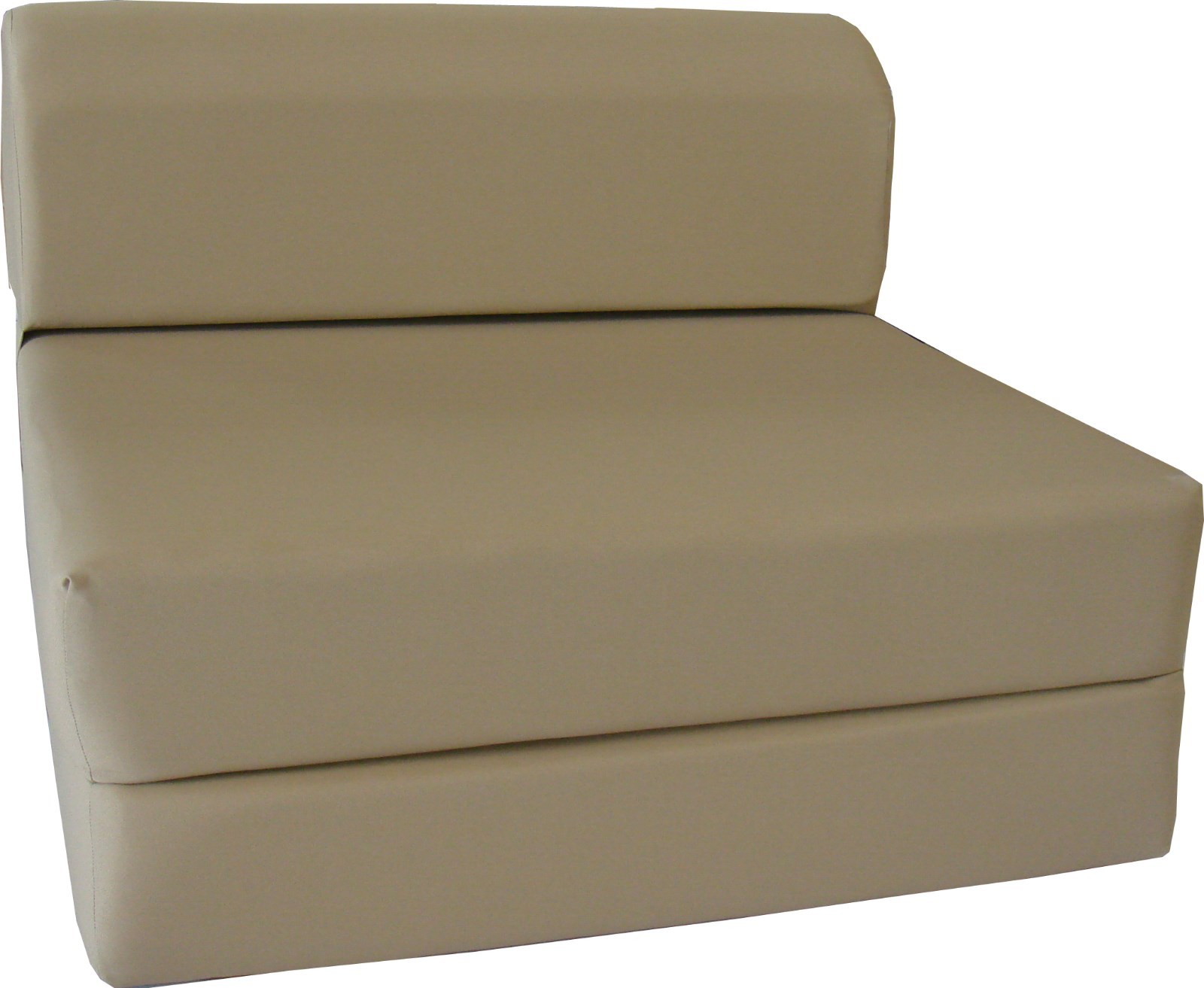 Twin 6x36x70 Flip Chair Folding Foam Beds, Foldable Sofa Bed, Tan