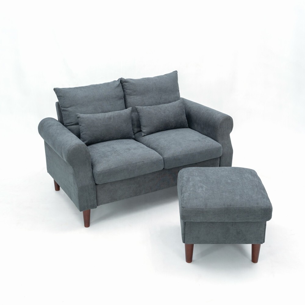 Reversible Sectional Couch Set 2 3 Seat L Shaped Modular Sleeper Sofa,Small Sofa