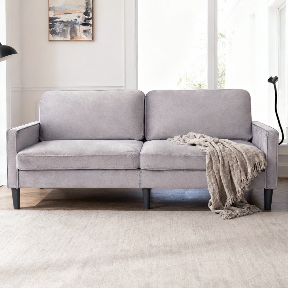 Loveseat Sofa Couch, Deep Seat Removable Cover Soft Spring Cushions for Home APT