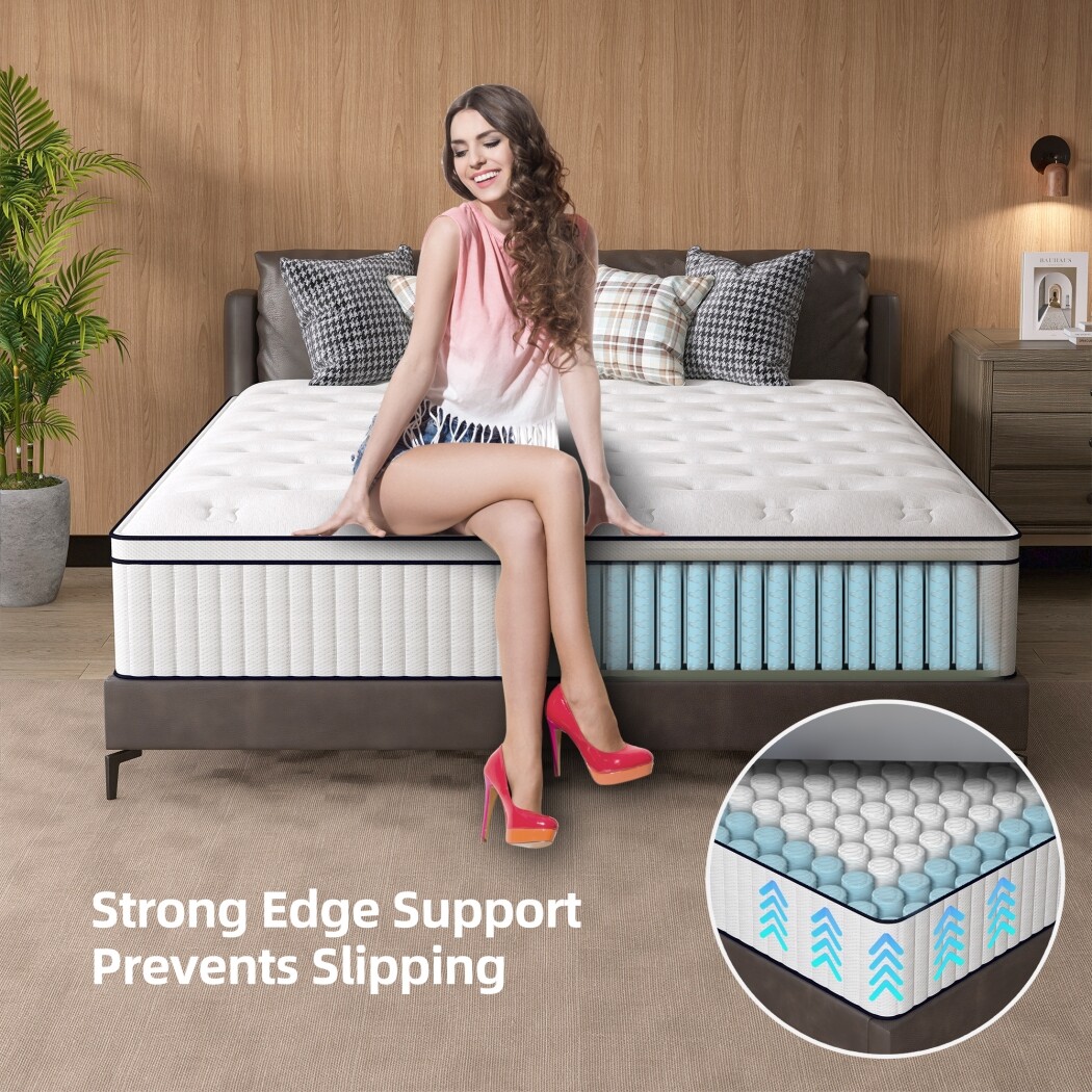 12″14″ Mattress in a Box Twin Full Queen King Size Hybrid Spring Gel Memory Foam