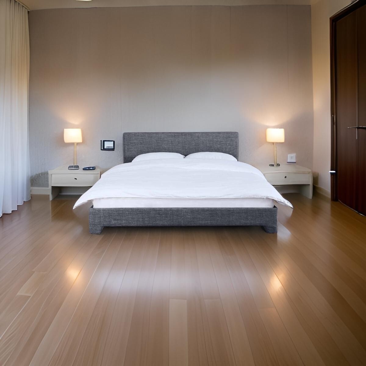 king size bed frame with headboard