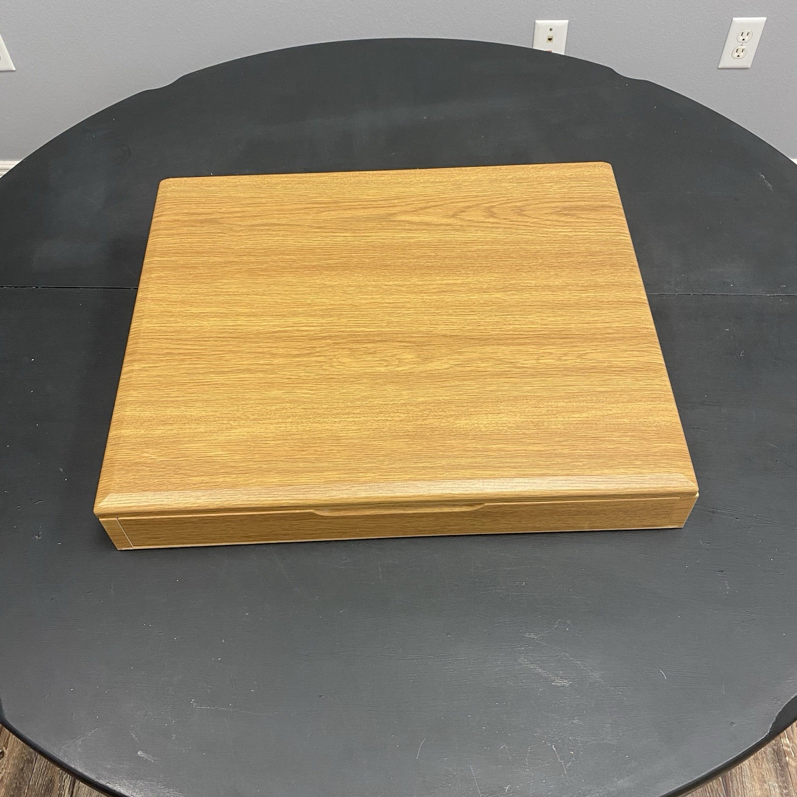 Oak Finish Wall Mount Pull Down Desk/laptop Workstaion Home Office