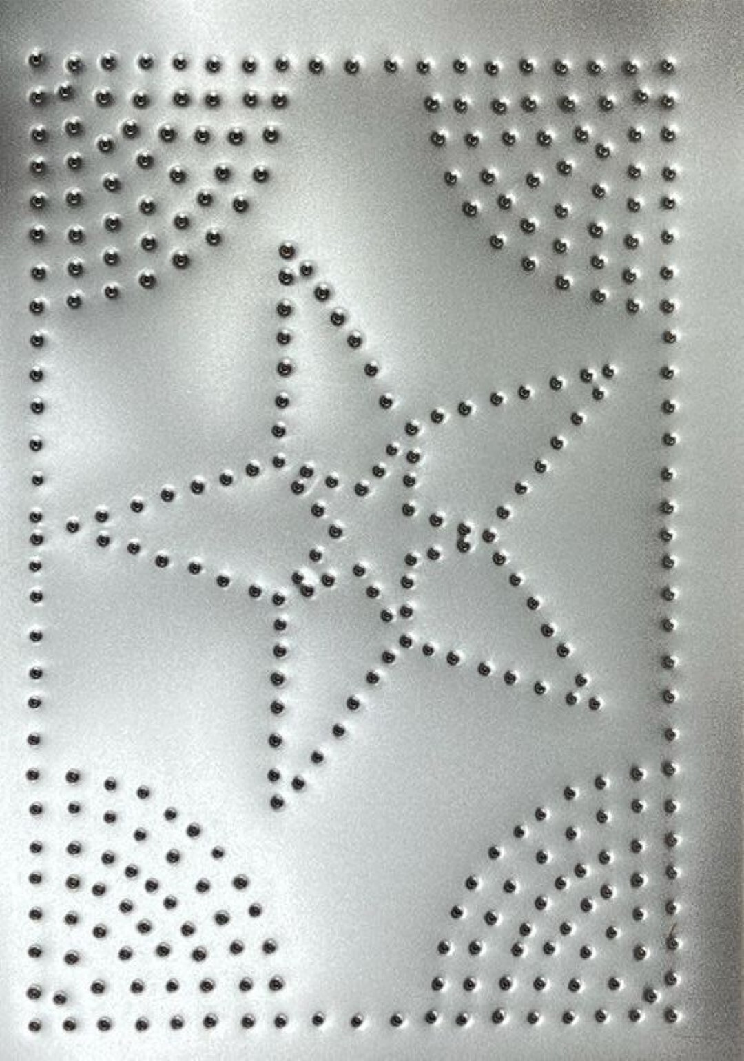 Pie Safe Tin Sheet Star Wheat Diamond Circles Plain Solid Pattern Vertical old