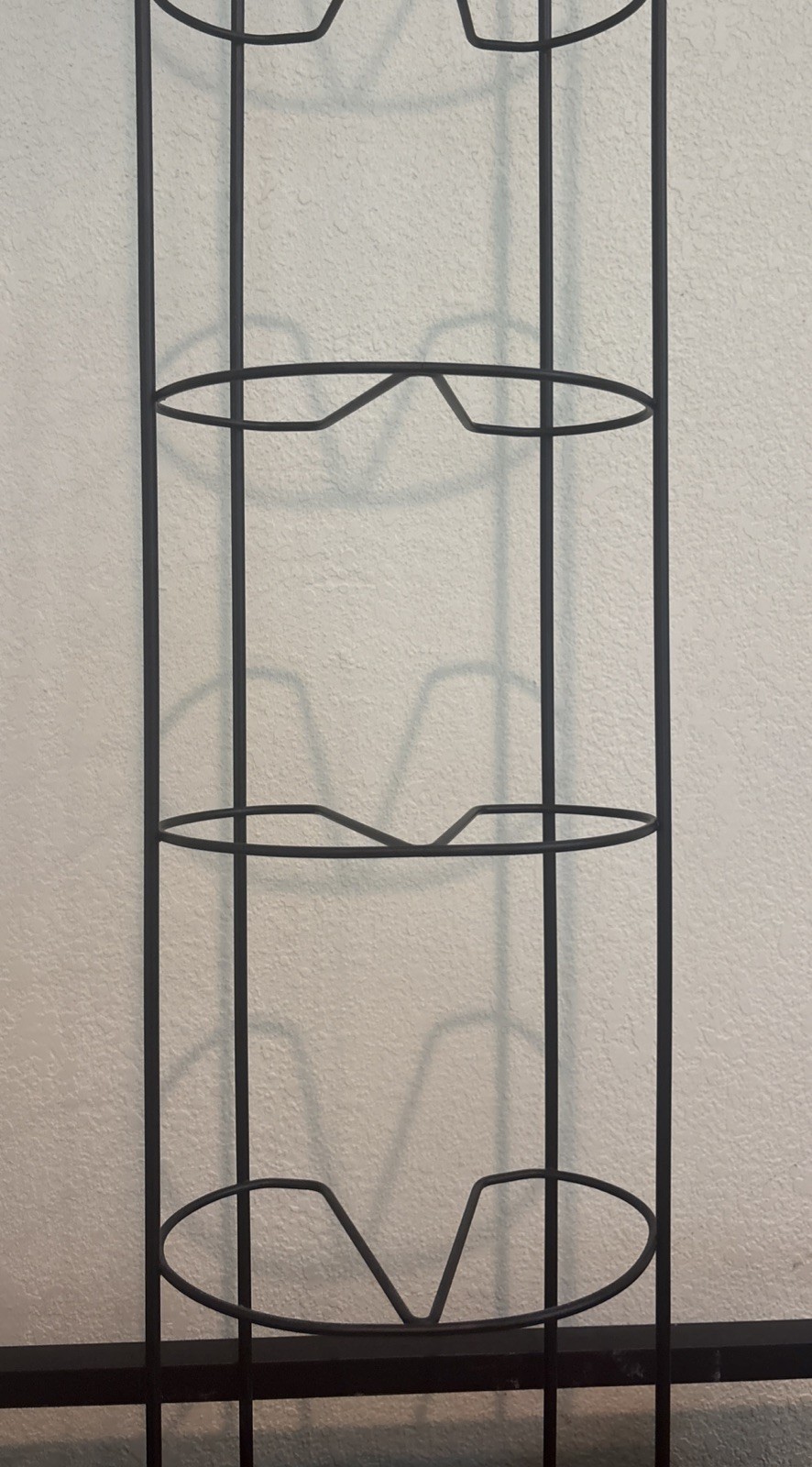 Vintage Retro Black Wire,Wood Base CD Game Storage Tower 51″ Holds 110+