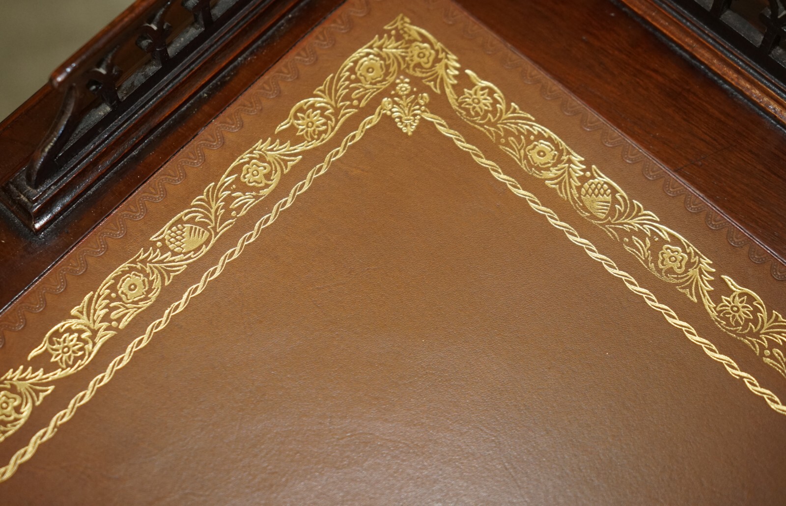 IMPORTANT ORIGINAL EDWARD & ROBERTS RESTORED CHINESE THOMAS CHIPPENDALE DESK