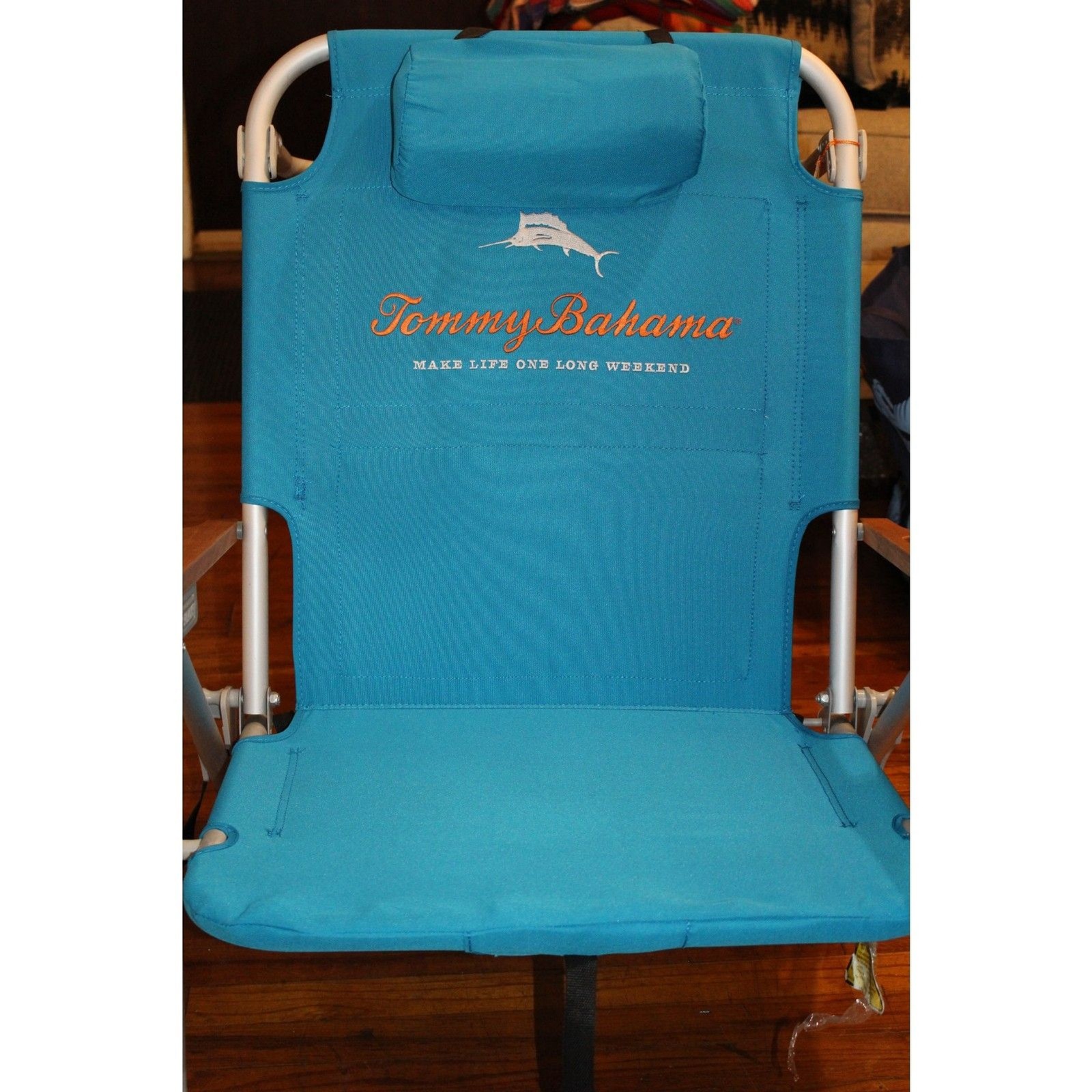 Tommy Bahama Backpack 5 Position Folding Chair Swordfish(New) (Other)Read