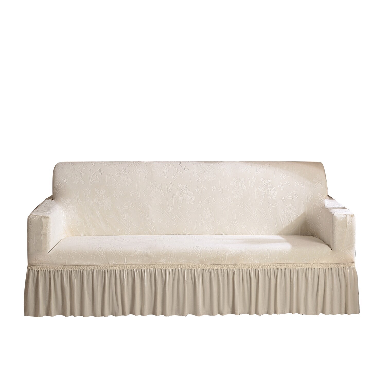 Velvet Sofa Covers Stretch Non Slip Soft Slipcover Armchair Anti Cat Scratch