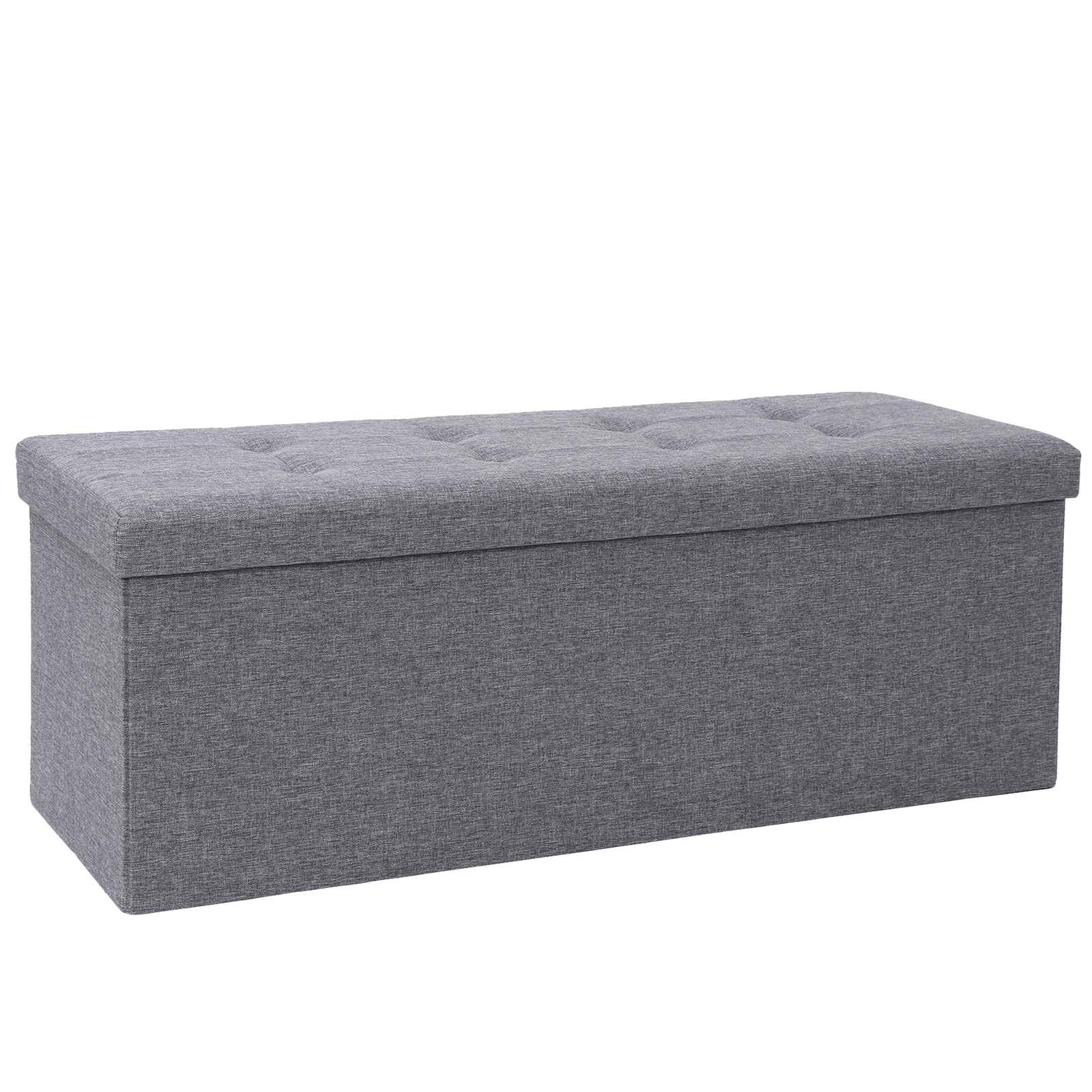 43″ Storage Bench,Folding Footrest Stool, Toy Chest for Living Room 18lbs