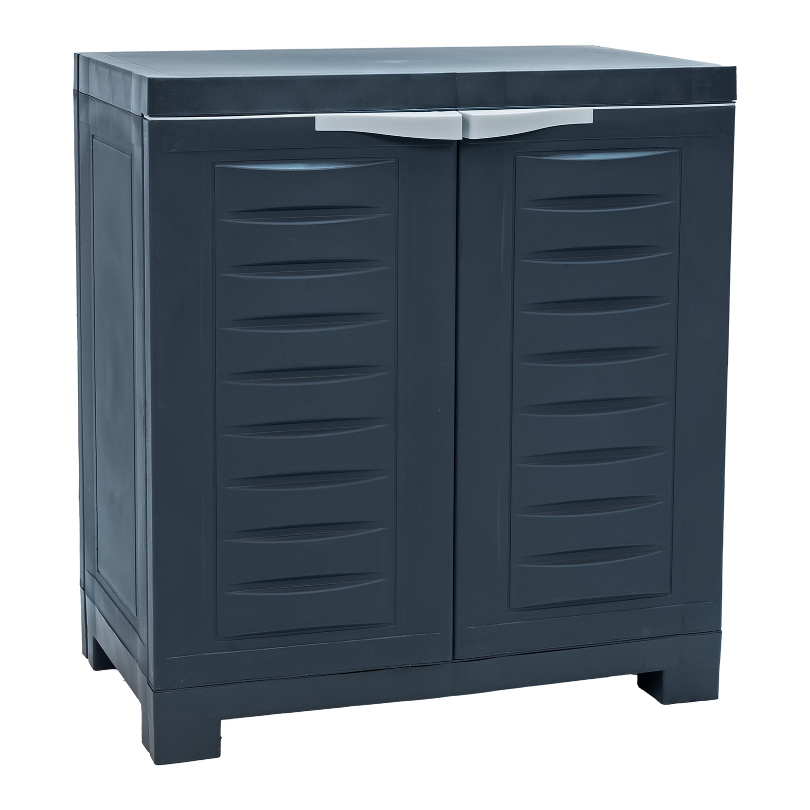 25.5″ Garage Storage Cabinet with Adjustable Shelf, Charcoal by Sunnydaze