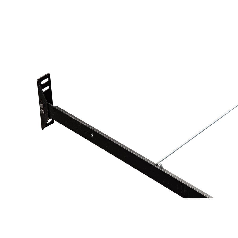 Black Adjustable Bedframe Headboard Footboard Bolt on Bed Rails