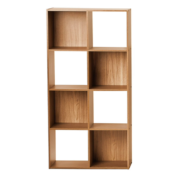 Mainstays 8 Cube Storage Organizer, Warm Walnut