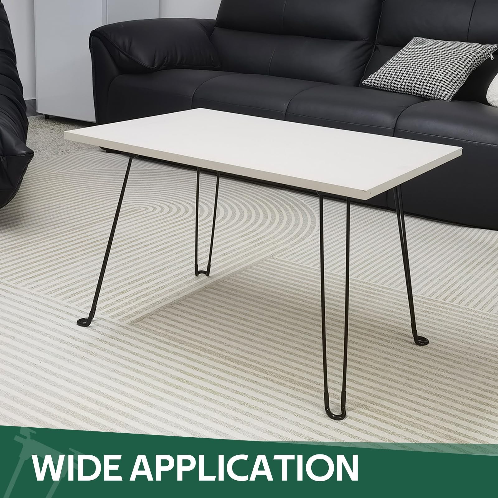 4Pcs Folding Hairpin Table Legs | 16.5 Inch Hairpin Legs Heavy Duty Metal Fol…