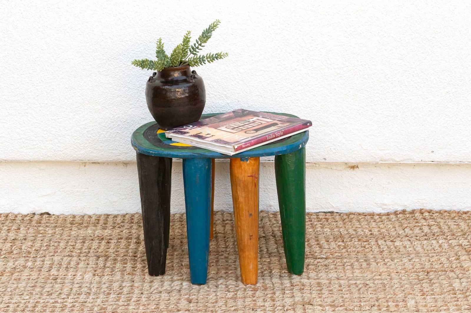 Whimsical Multicolor African Table