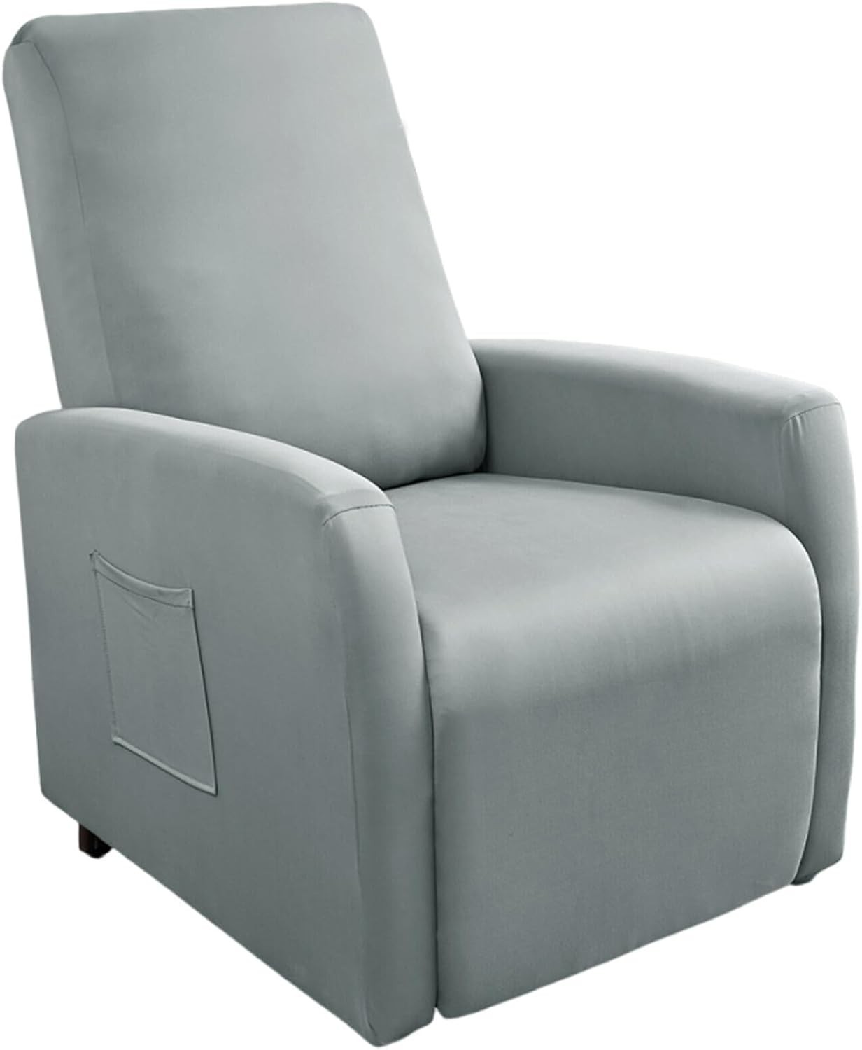 Waterproof Small Recliner Chair Covers, 4 Piece Stretch Recliner Charcoal Grey
