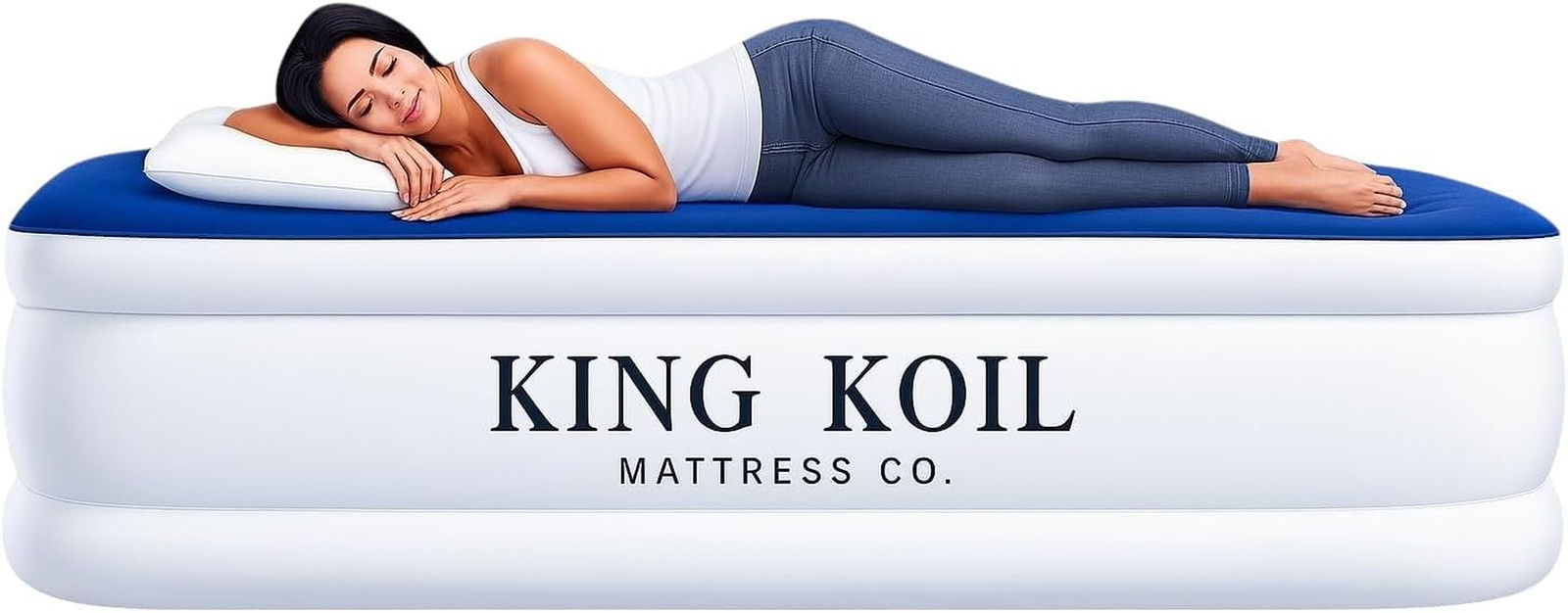 Luxury Cal King Air Mattress with Built-In Pump for Home, Camping & Guests – Kin