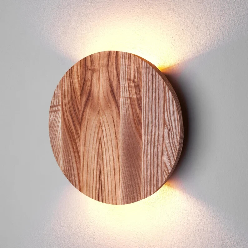 Wall Lighting Plug in Wall Room Hand Crafted Round Modern Sconce Decorative Lamp