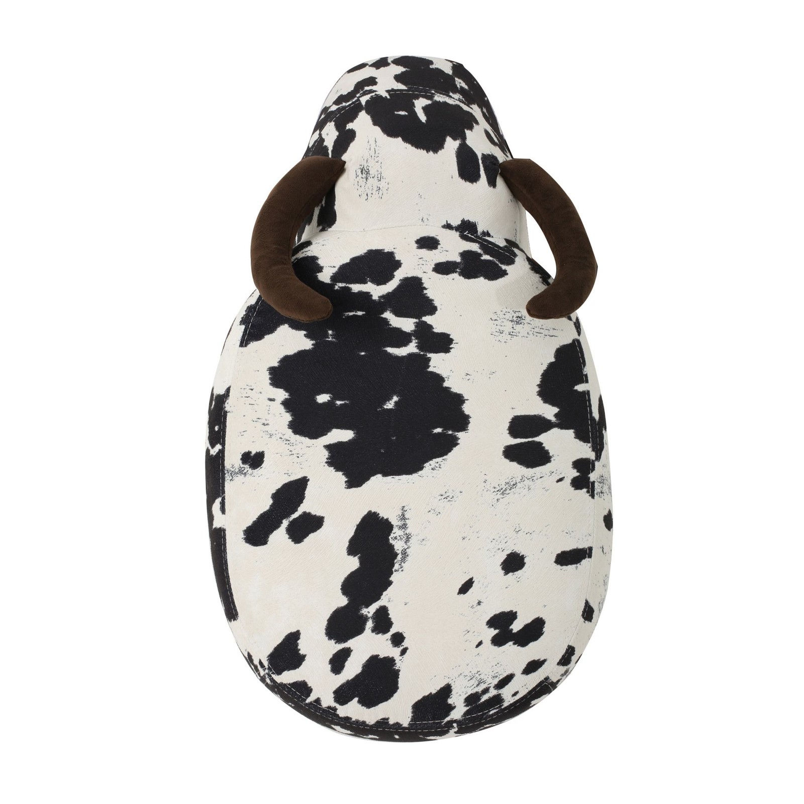 Cow Shaped Ottoman Cute Animal Footstool Wood Seat for Shoe Changing Entryway