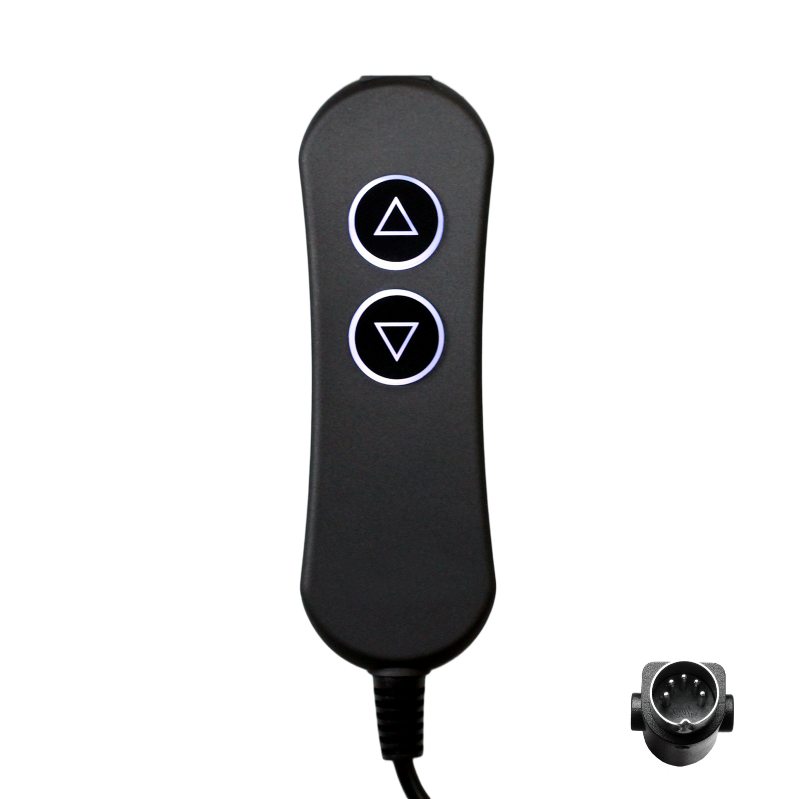 MLSK111-A1 Lift Chair Recliner Remote 2 Button 5 Pin Handset with USB Backlight