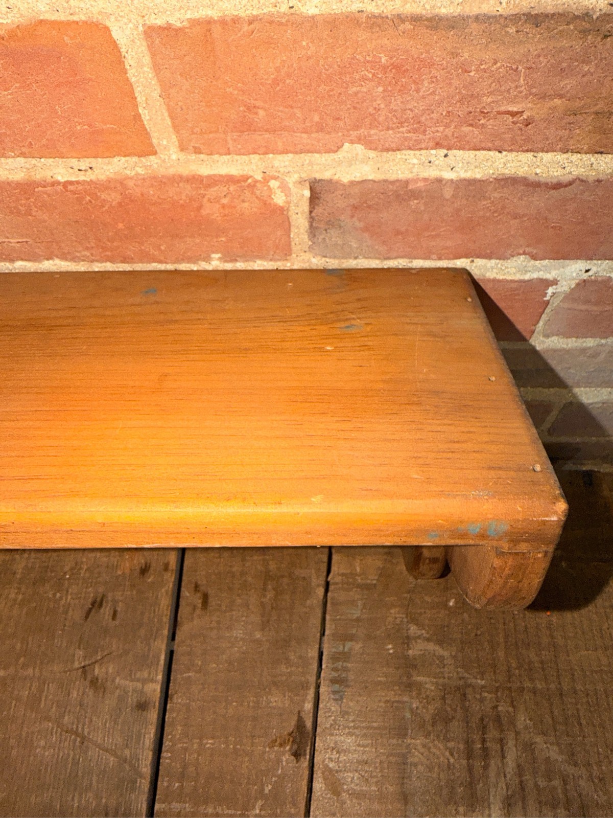 Vintage Wood Wall Shelf Hand Painted Birdhouse Country Farmhouse Decor Rustic