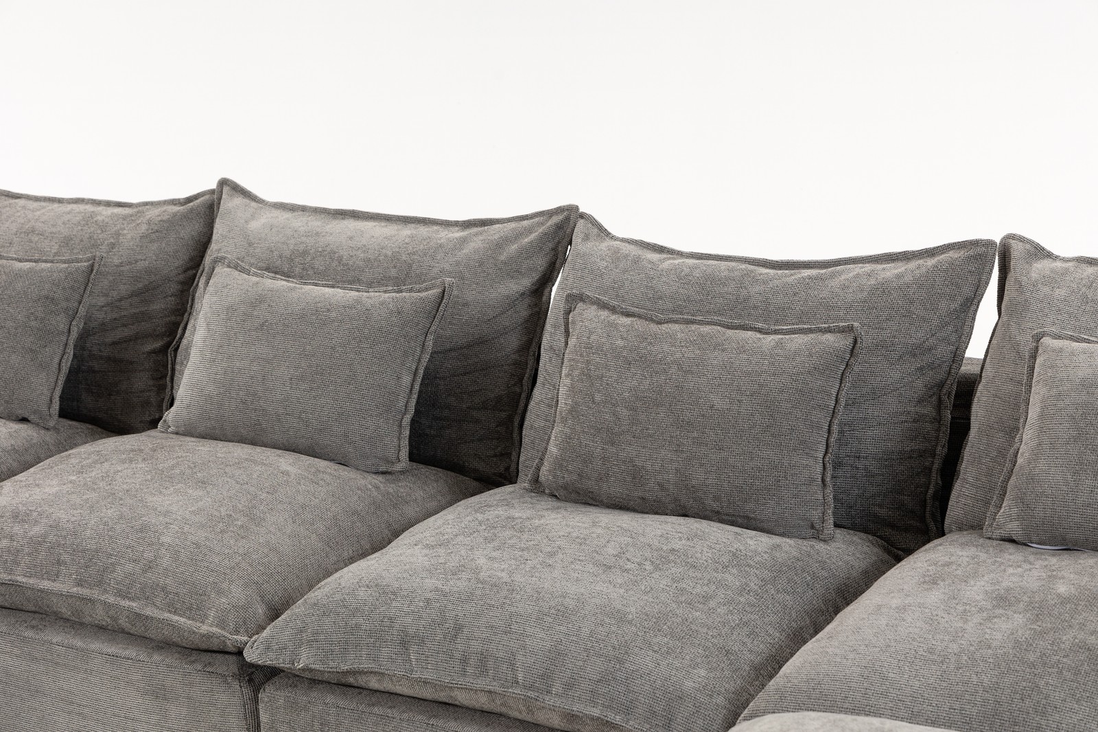 129.8″ Width Cloud Couch Oversized Modular Sectional Sofa True Relax Comfy