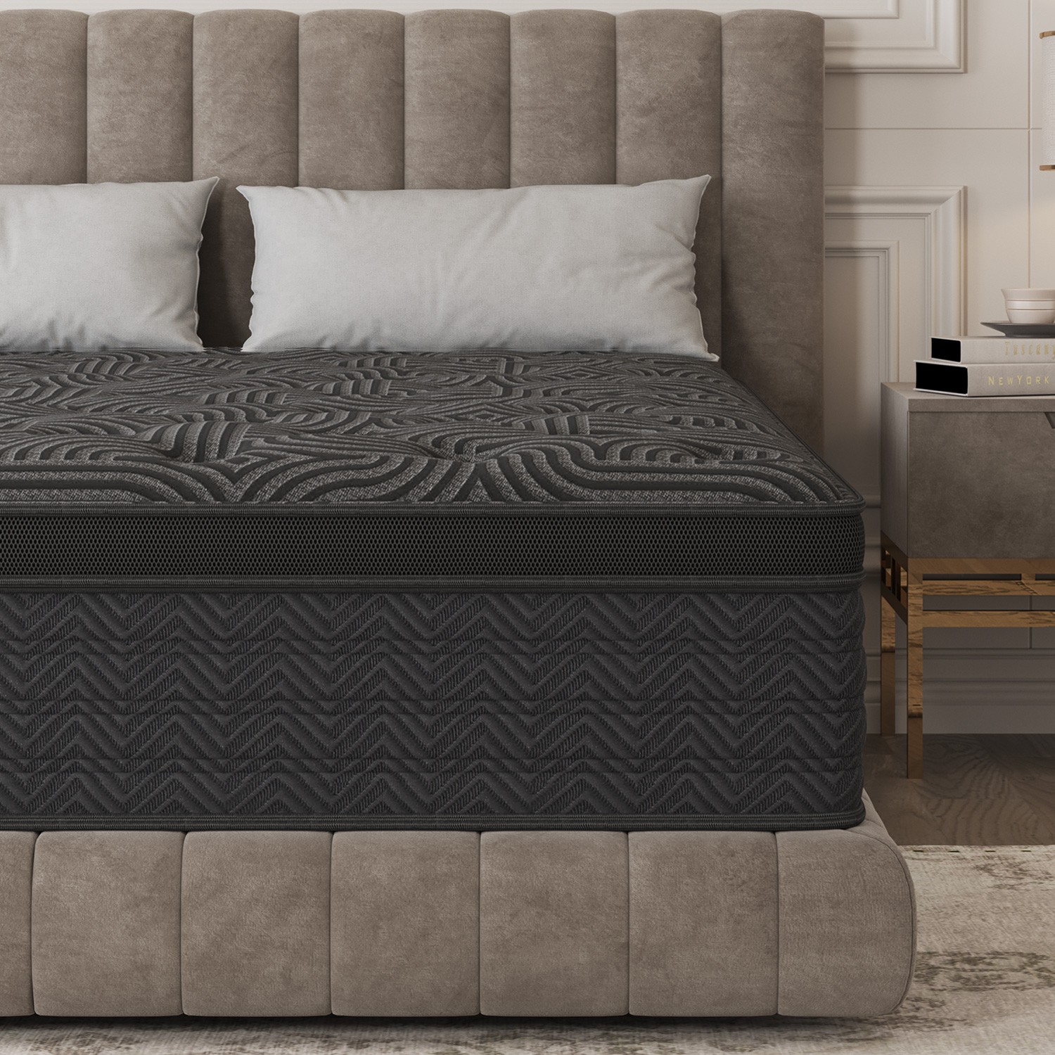 9″12″14″ Twin Full Queen King Size Mattress in a Box Hybrid Spring Memory Foam