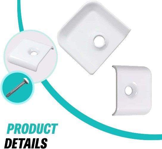Trim End Caps Vinyl Trim Strips Flat End Cap for Camper Trailer 1″ Trim Molding