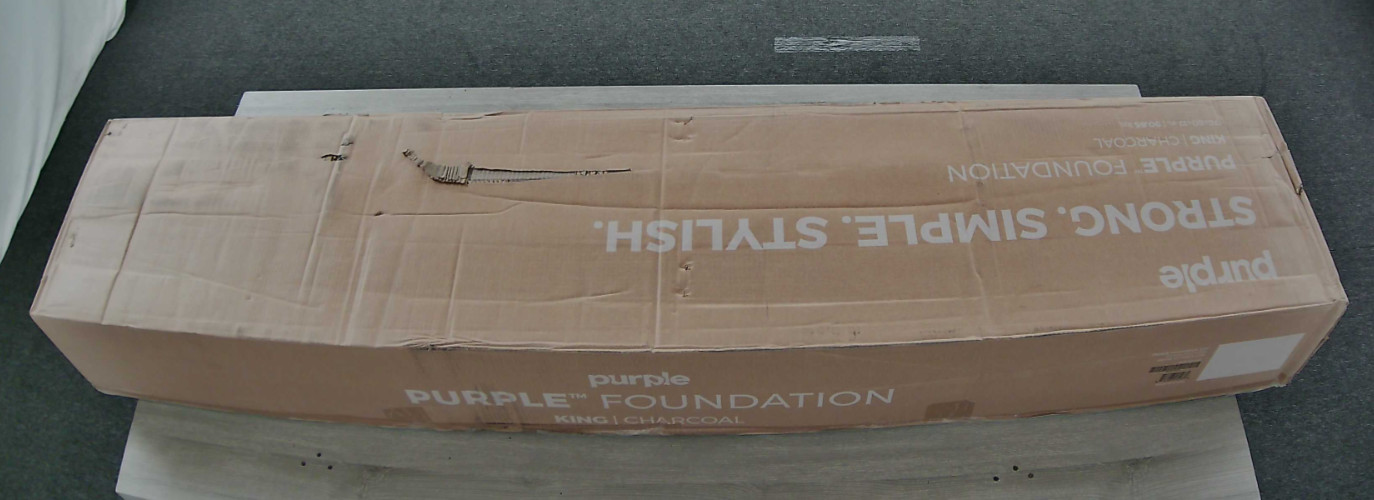 Purple King Bed Foundation in Charcoal Grey
