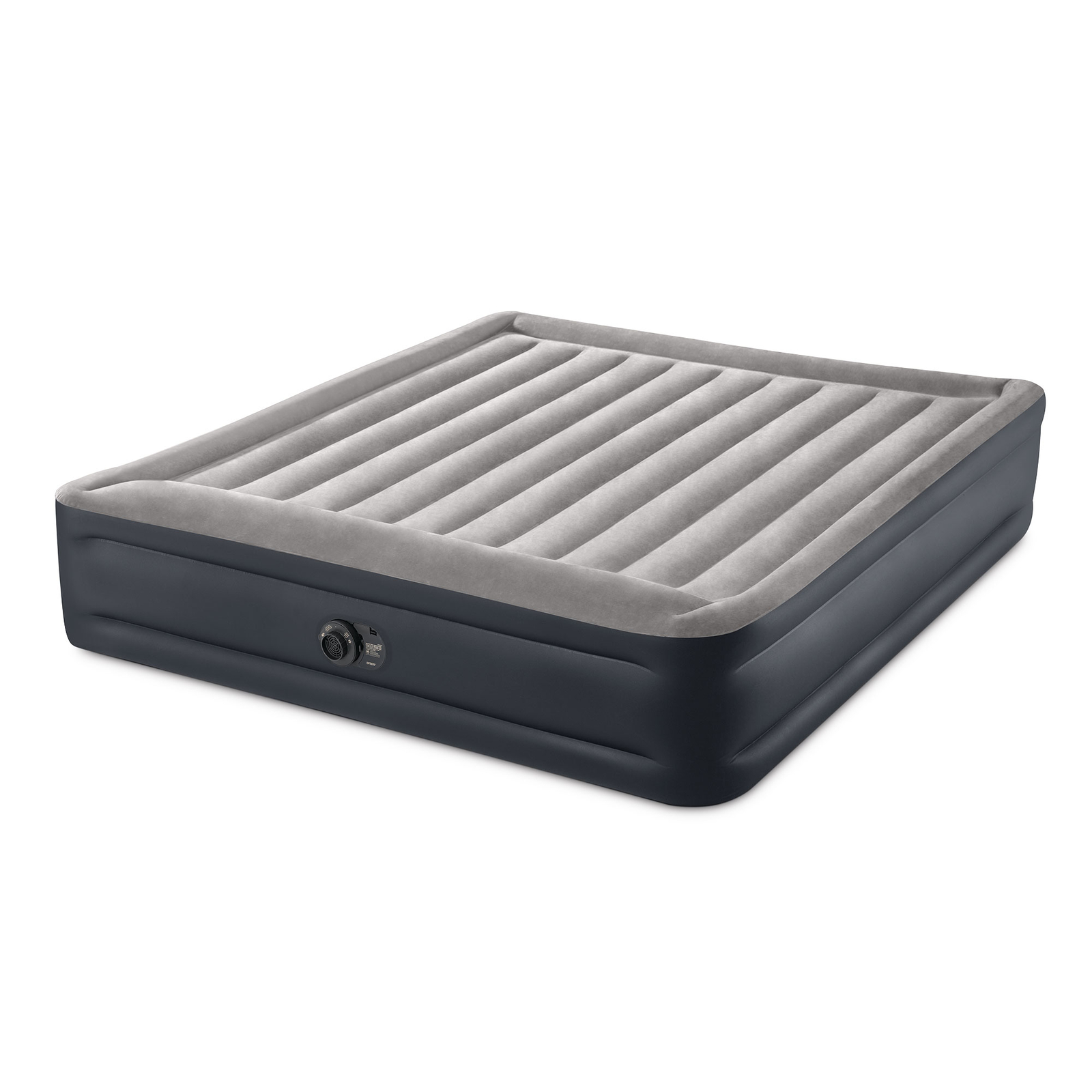 Intex Dura Beam Deluxe Raised Blow Up Air Mattress Bed with Built In Pump, King