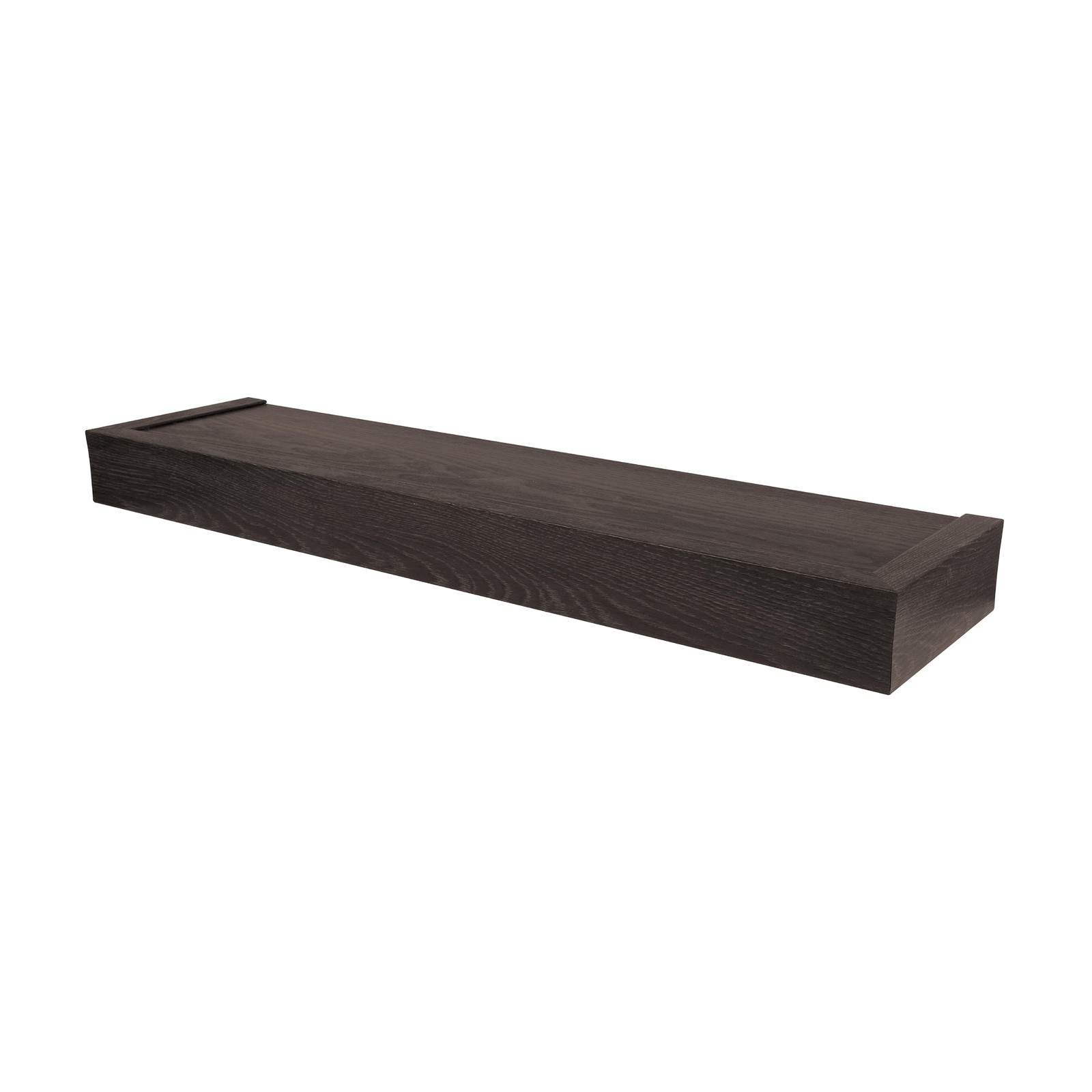 515653 Espresso Modern Floating Shelf Flat Dry Wall ToolFree 18 Inch 15 Lb