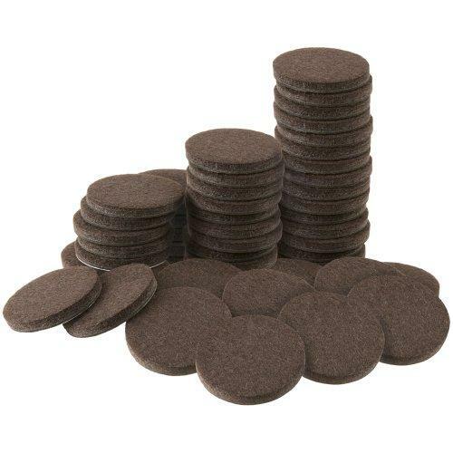 Soft Touch 4728695N Heavy Duty 1 Inch Felt Furniture Pads to Protect Hardwood