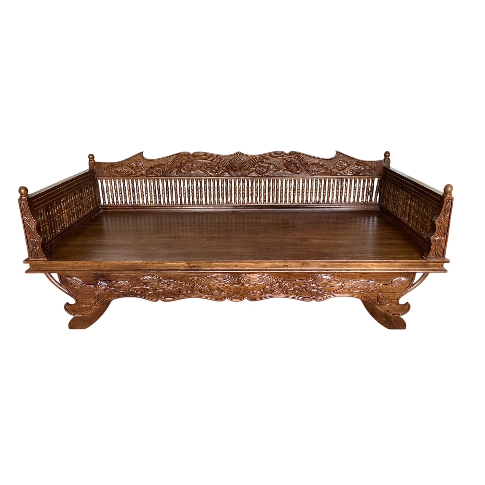 Teak Twin Daybed Hand Carved / Hand Made In Thailand – VERY HEAVY