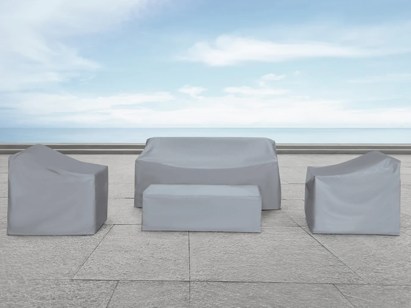 Abbyson Hyland 4pc Patio Cover Set MD-PC-HYL-4PC *FREE SHIPPING*