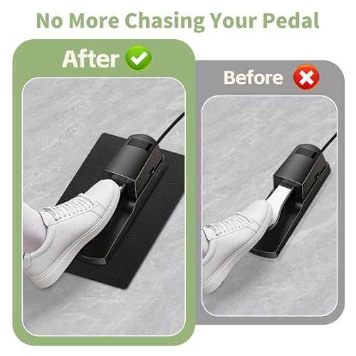 Non-Slip Piano Sustain Pedal Mat – Premium Keyboard Sustain 10″ x 7.5″ Black