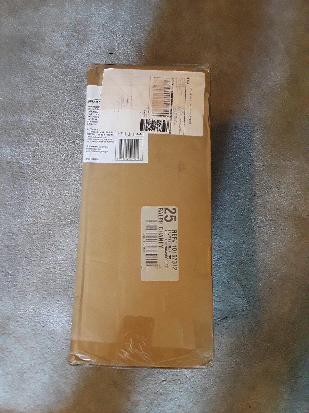SoundAsleep : Air Mattress Measures 76 x 56 x 18.5