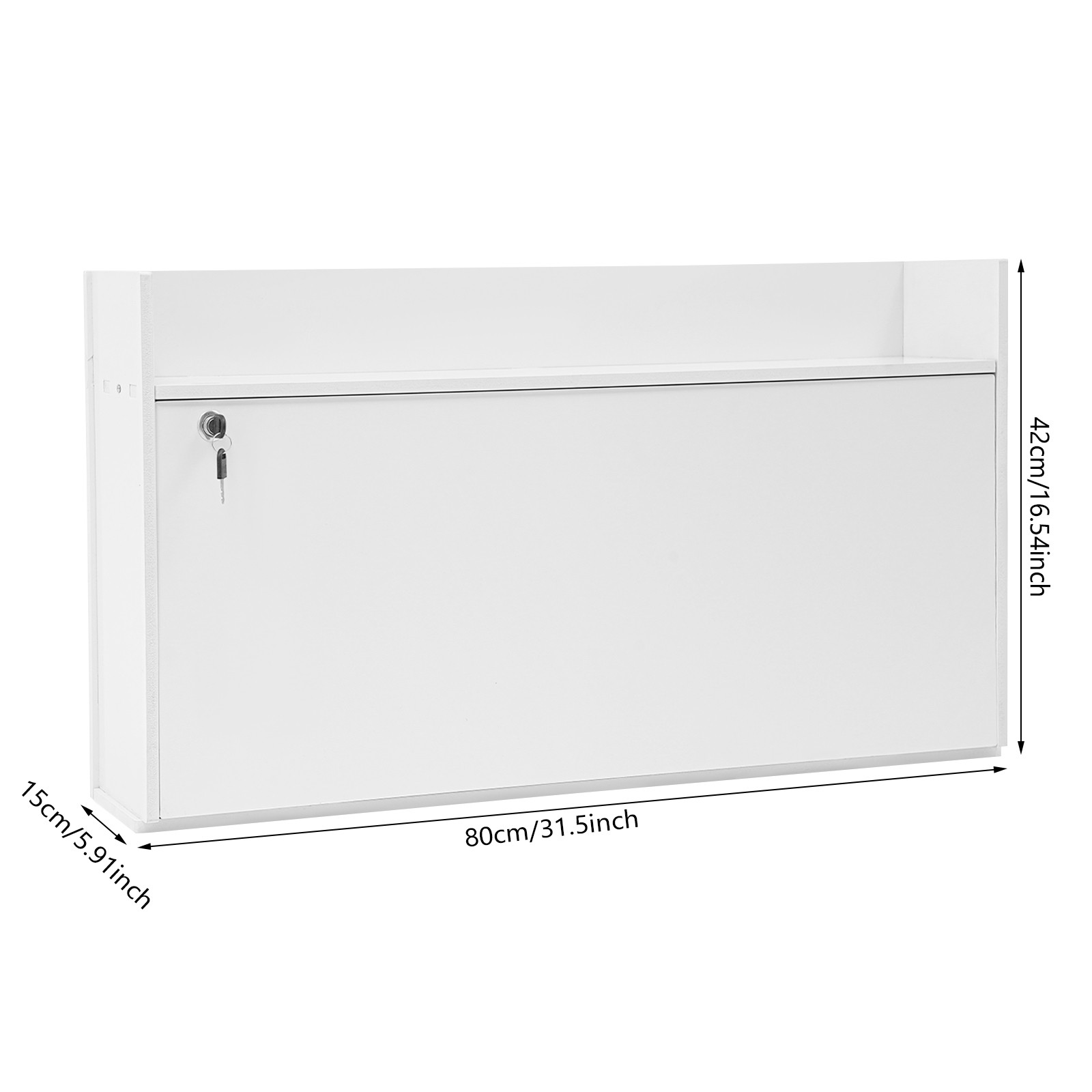 Wall Mounted Desk Cabinet Multifunctional Floating Desk Foldable Table Cabinet