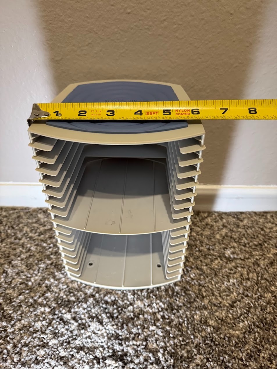 Vintage Kensington Stackable CD Storage Tower Early 2000s Holds 16 CDs