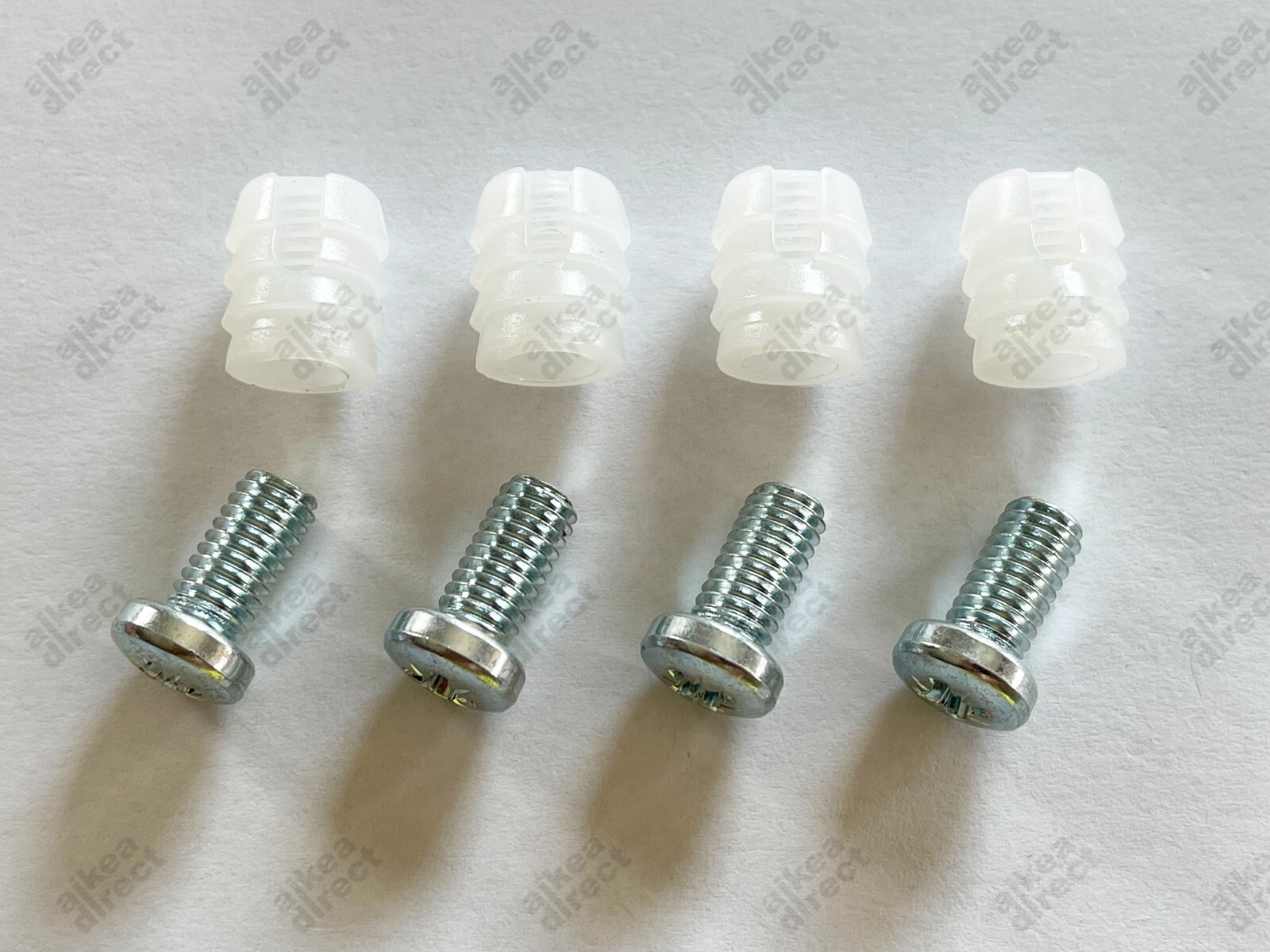 Ikea Plastic sleeve and screw, Part # 105163, 102267 (4 pack) – NEW USA shipped
