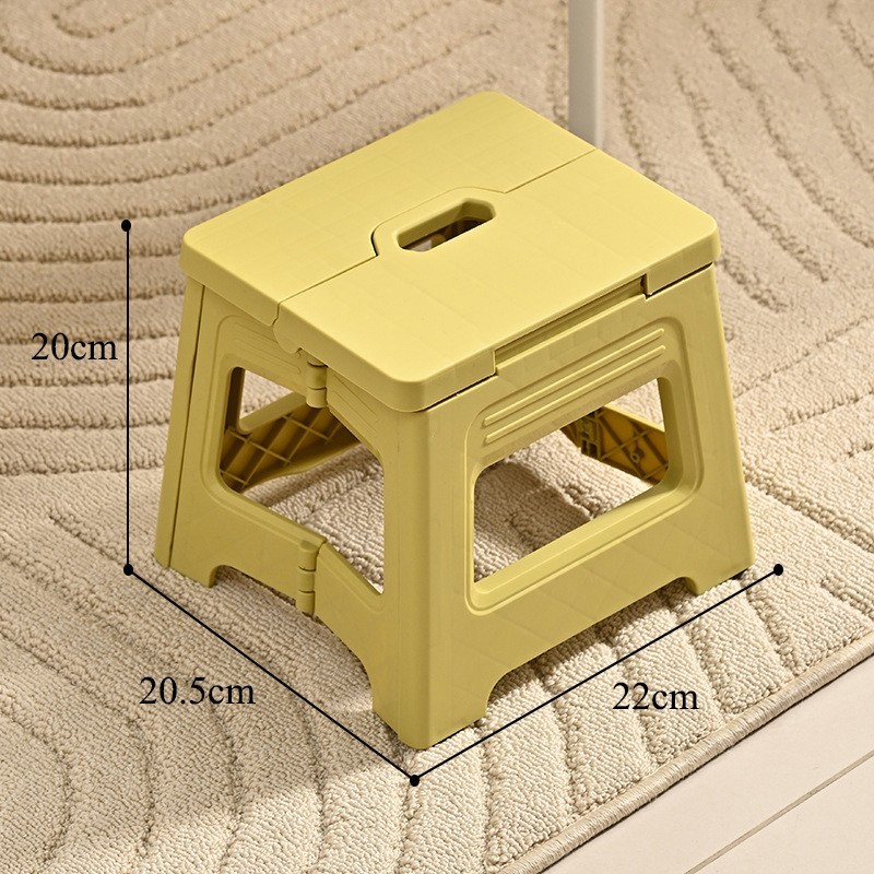Folding Step Stool Plastic Height Premium Heavy Duty Portable Stools for Adults