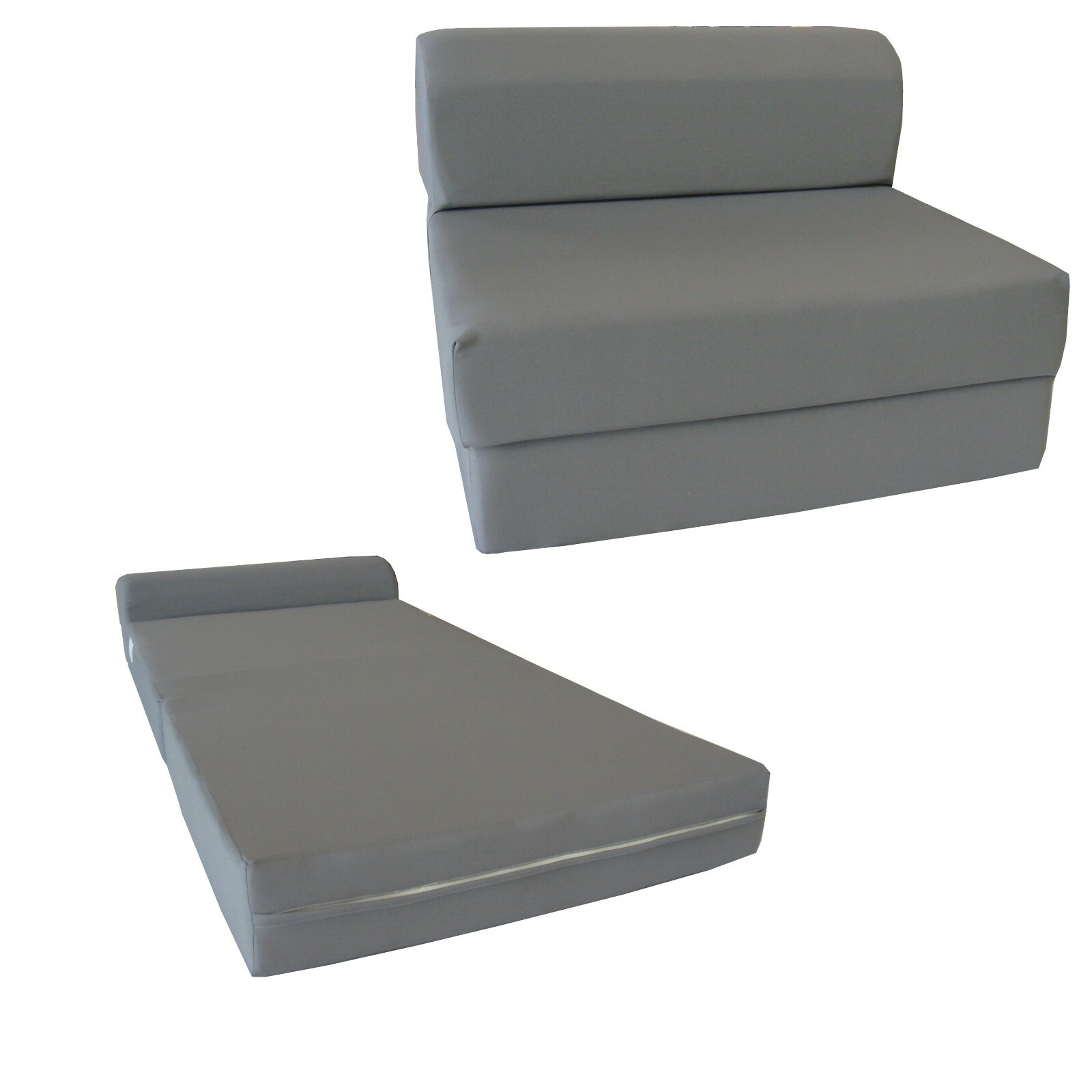 Twin Sleeper Chair Folding Foam Beds, Bedding Sofa, Couches 6x36x70 Gray