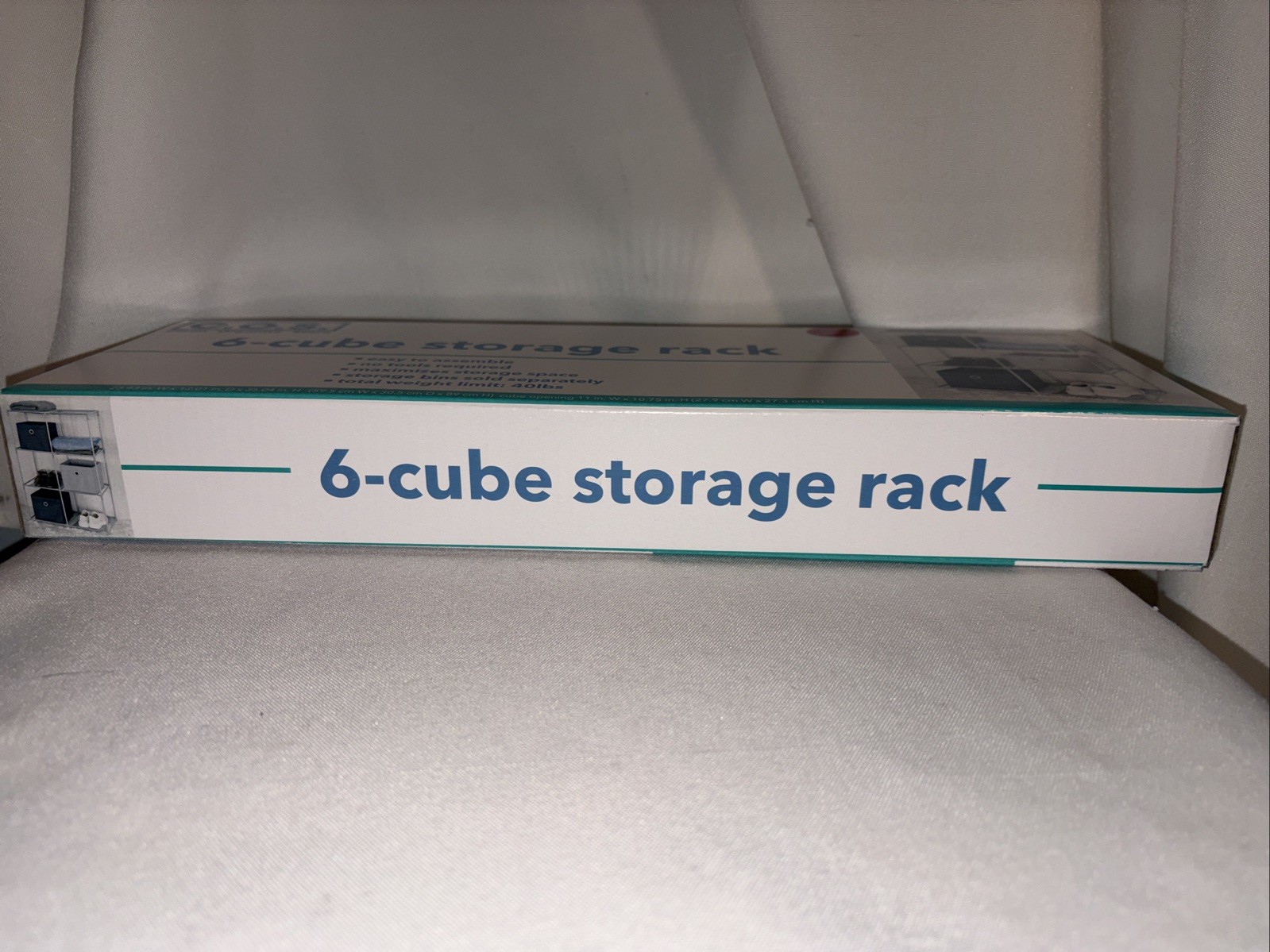 2-C.O.S. 6-Cube organizer Storage Rack No Tools Required NIB New