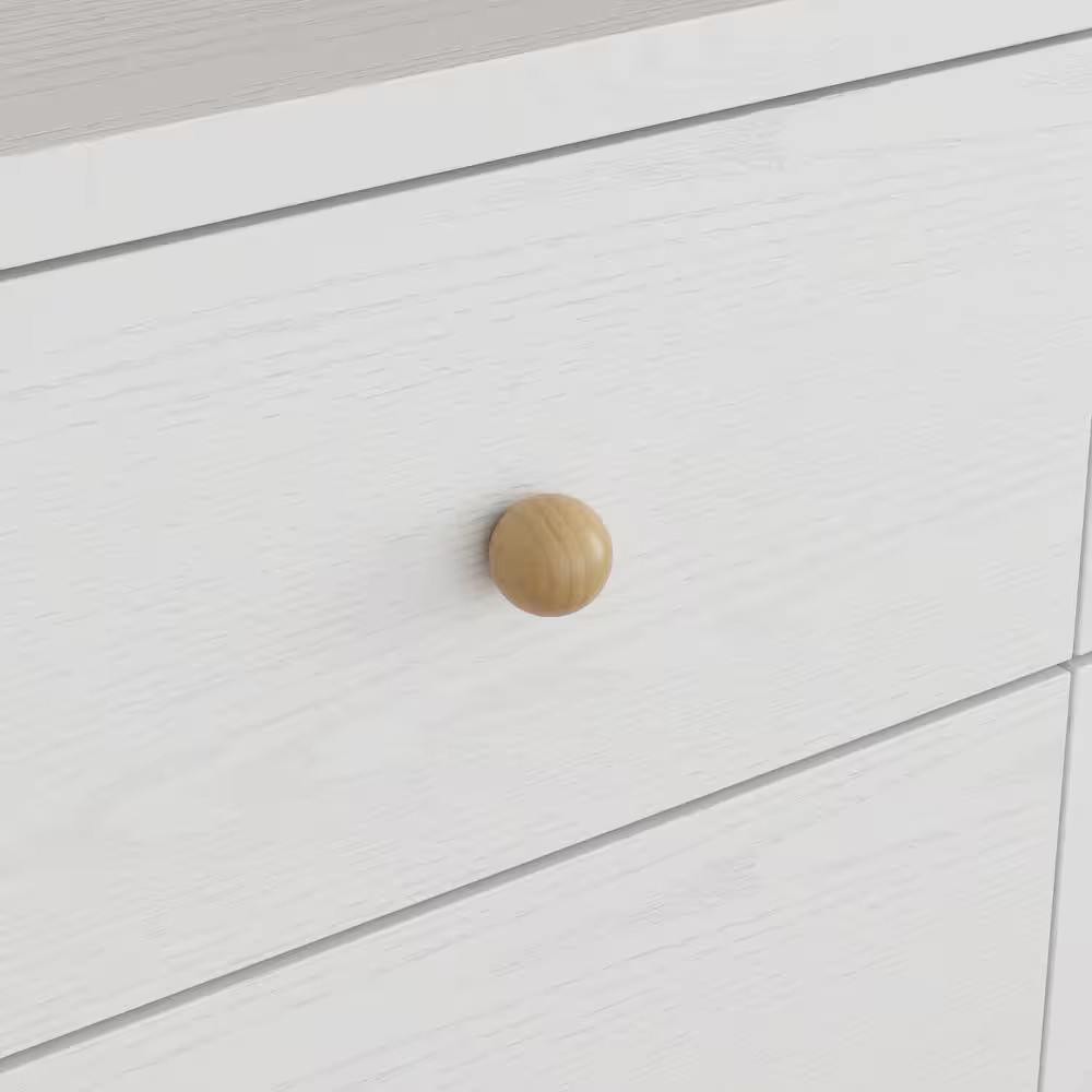 White 9 Drawers 47.2 In. W Wooden Chest of Drawers, Sideboard, Storage Cabinet,