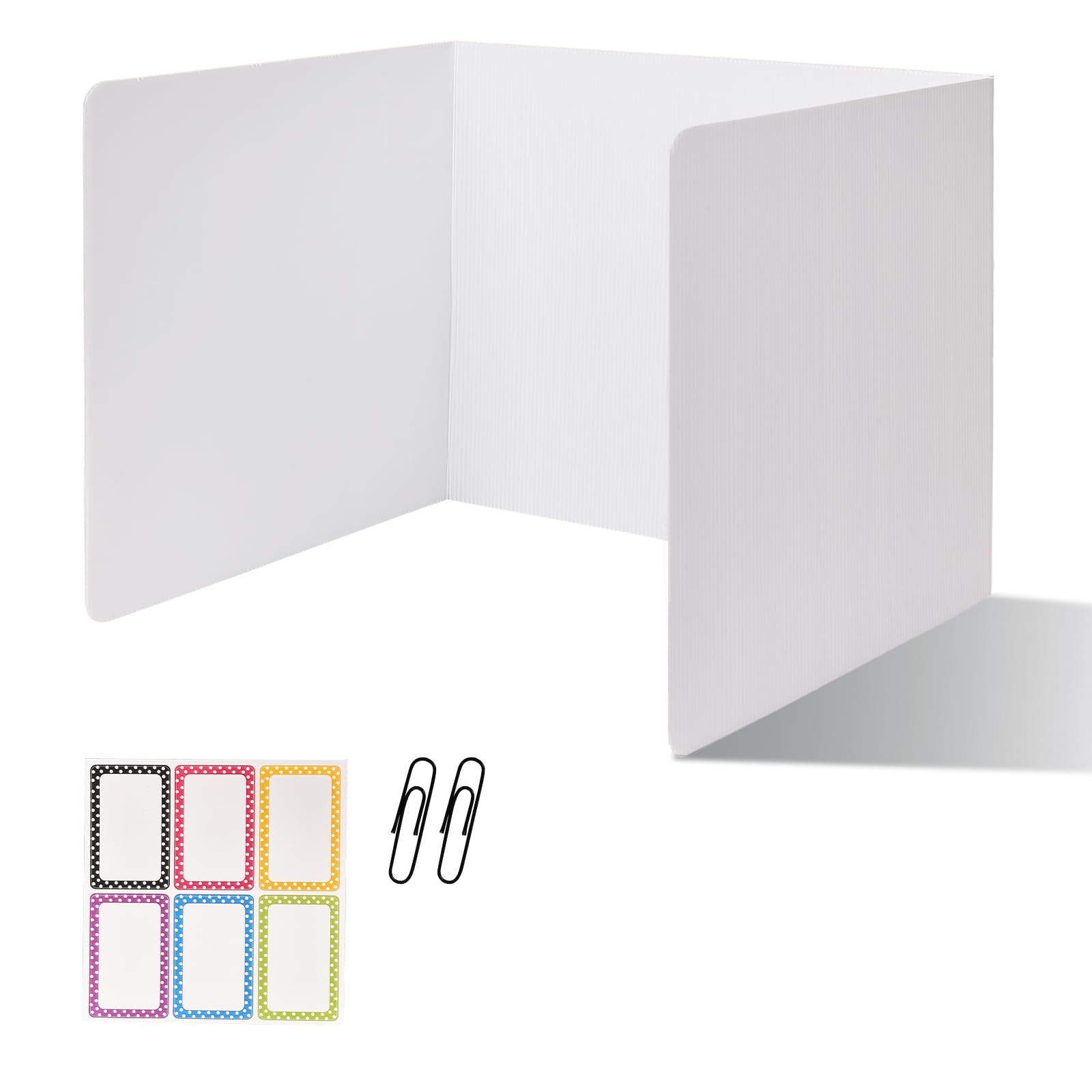 2 Pack Desk Dividers for Students,3-Fold Privacy Screens,Testing Dividers for…